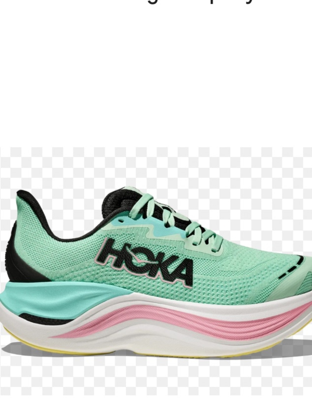 Hoka Womens Skyward X Mint Fluorite Athletic Running Shoes